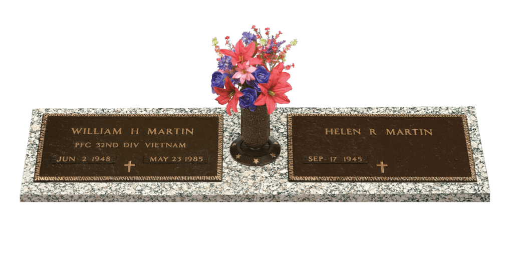 Vet-3 Veteran's Memorial bronze on granite