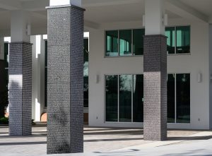 Canyon Branch Library Granite Entrance Columns