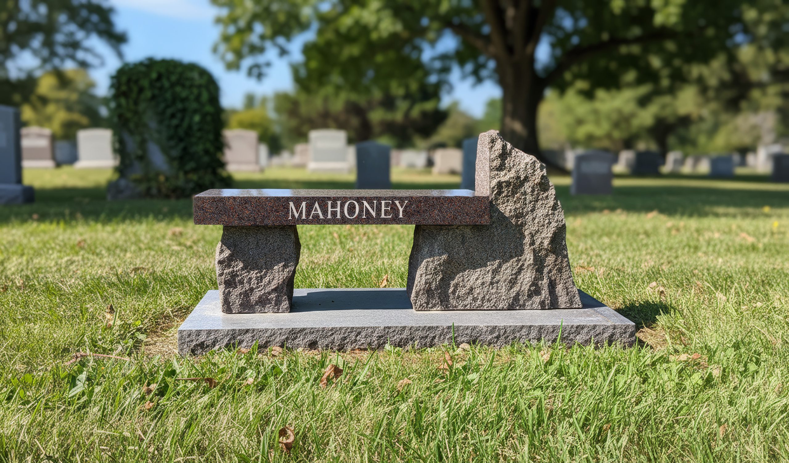 Engraved Granite Memorial Bench - Coldspring